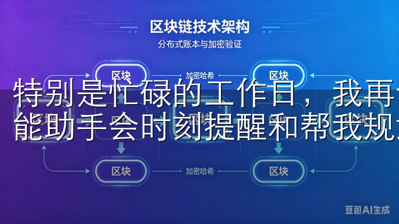 特别是忙碌的工作日,我再也不担心忘记某些琐事,因为这个智能助手会时刻提醒和帮我规划,让我的生活井然有序。