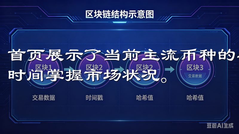 首页展示了当前主流币种的实时价格以及涨跌幅，能让用户第一时间掌握市场状况。