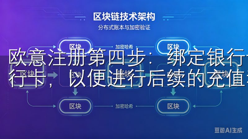 欧意注册第四步：绑定银行卡 完成实名认证后，我需要绑定银行卡，以便进行后续的充值和提现操作。
