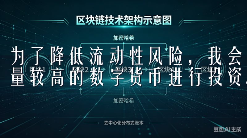 为了降低流动性风险，我会建议投资者选择那些市值较大、交易量较高的数字货币进行投资。
