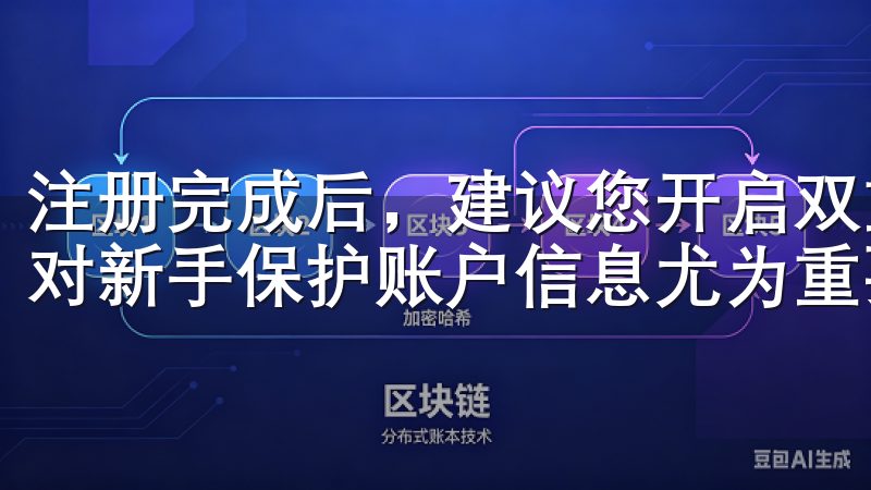 注册完成后,建议您开启双重验证功能,增加账户的安全性,这对新手保护账户信息尤为重要。