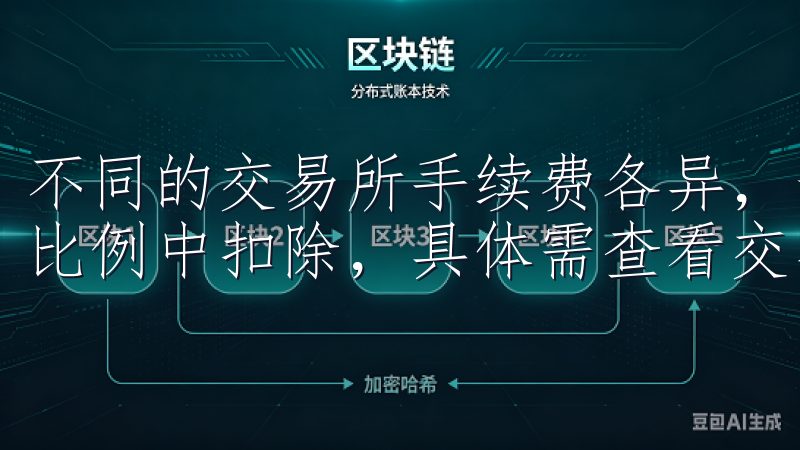 不同的交易所手续费各异，一般来说，手续费会在交易量的一定比例中扣除，具体需查看交易所的说明。