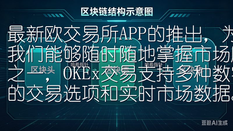 最新欧交易所APP的推出，为我们提供了一个便捷的工具，让我们能够随时随地掌握市场脉搏作为全球领先的加密货币交易所之一，OKEx交易支持多种数字资产的买卖，用户可享受丰富的交易选项和实时市场数据。