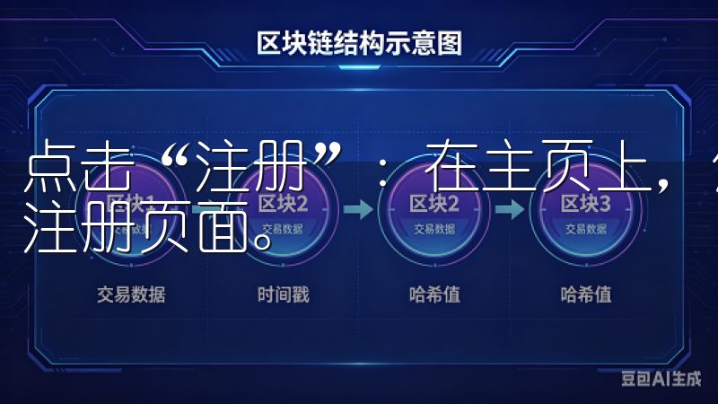点击“注册”:在主页上,您会看到“注册”按钮,点击后进入注册页面。