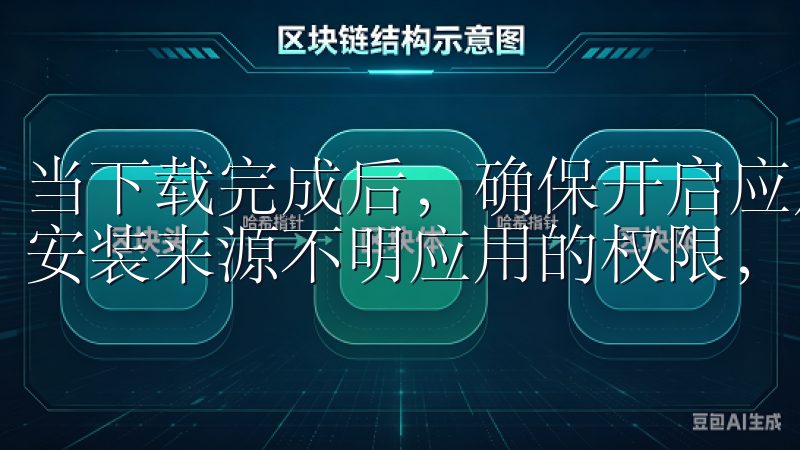 当下载完成后，确保开启应用前进行必要的系统设置，例如允许安装来源不明应用的权限，以便顺利进行。
