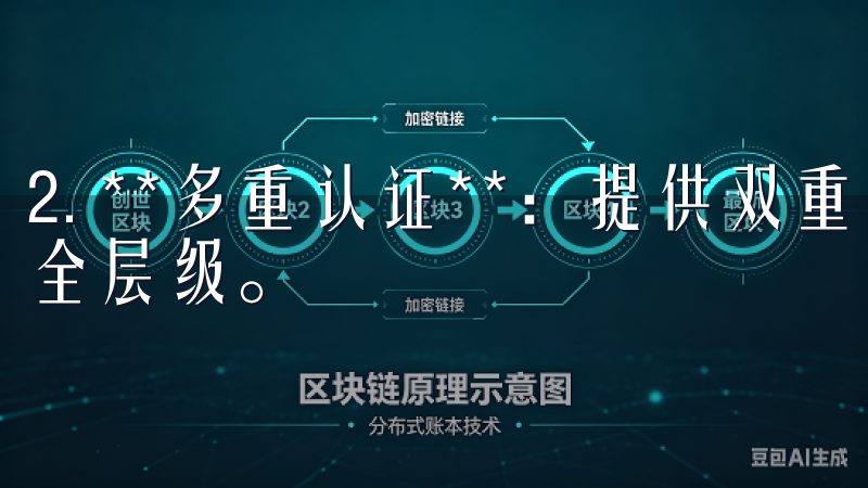 2. **多重认证**：提供双重身份验证功能，增加账户安全层级。