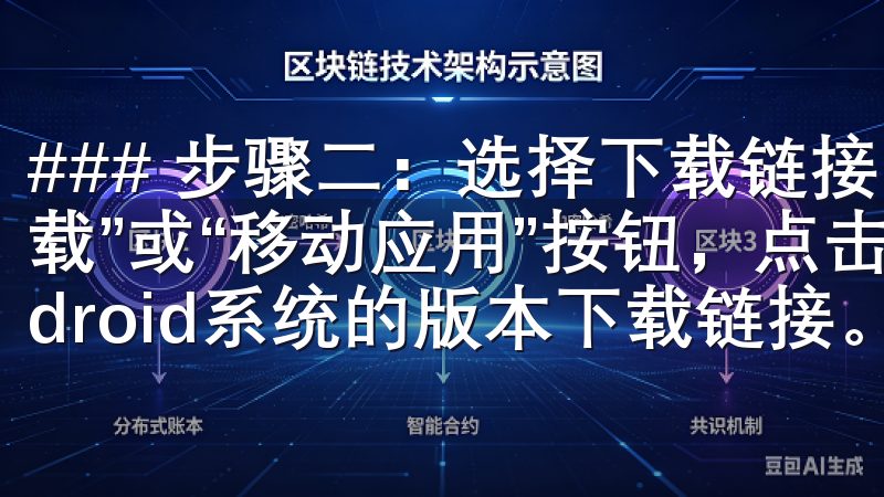 ### 步骤二：选择下载链接 在官网首页上，通常会有“下载”或“移动应用”按钮，点击后可以看到适用于iOS和Android系统的版本下载链接。
