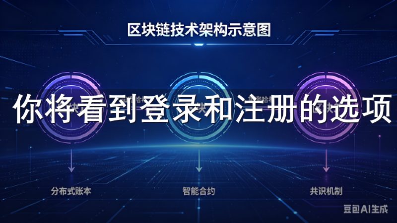 你将看到登录和注册的选项。