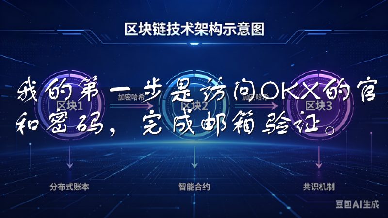 我的第一步是访问OKX的官方网站，点击注册按钮，填写邮箱和密码，完成邮箱验证。