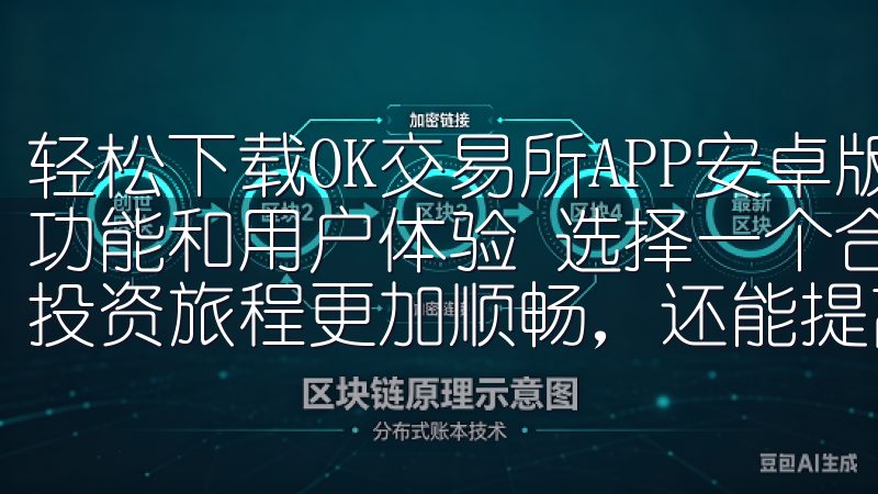 轻松下载OK交易所APP安卓版本，开启您的投资旅程：实用功能和用户体验 选择一个合适的交易所APP，不仅能让您的投资旅程更加顺畅，还能提高投资的安全性和便捷性。
