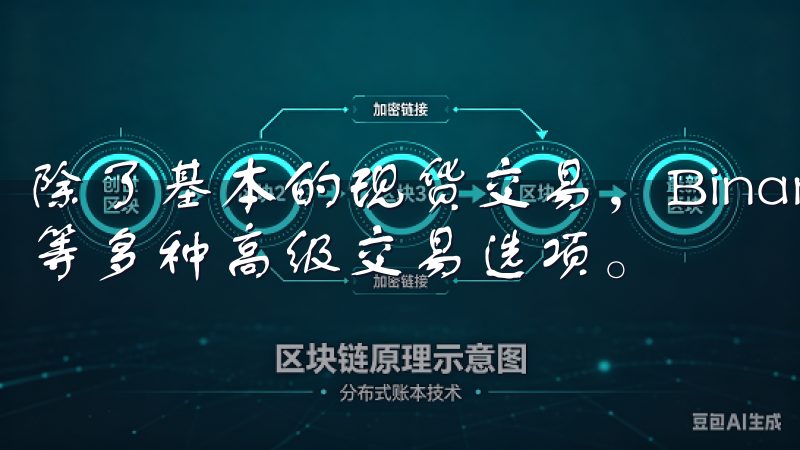除了基本的现货交易，Binance还提供了期货、杠杆交易等多种高级交易选项。