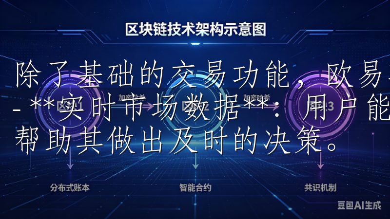 除了基础的交易功能，欧易苹果下载还提供了许多特色功能： - **实时市场数据**：用户能够实时获取市场行情数据，帮助其做出及时的决策。