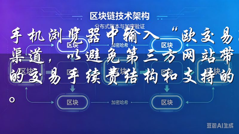 手机浏览器中输入“欧交易所官网”的网址，确保访问的是官方渠道，以避免第三方网站带来的安全隐患此外，熟悉OK交易所的交易手续费结构和支持的交易对，有助于更好地进行资产管理。