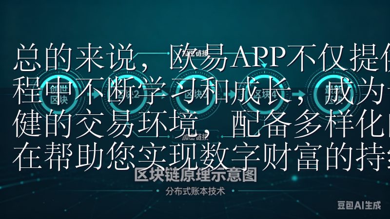 总的来说，欧易APP不仅提供了强大的功能，还让我在使用过程中不断学习和成长，成为一个更专业的交易者平台确保安全稳健的交易环境，配备多样化的投资工具和个性化的投资建议，旨在帮助您实现数字财富的持续增值。