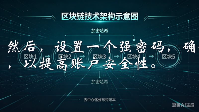 然后，设置一个强密码，确保密码包含字母、数字以及特殊字符，以提高账户安全性。
