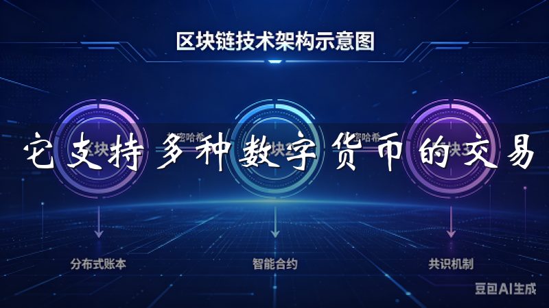 它支持多种数字货币的交易，包括比特币、以太坊等主流币种。