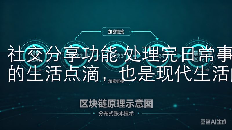 社交分享功能 处理完日常事务后，怎样与朋友和家人分享自己的生活点滴，也是现代生活的重要部分。