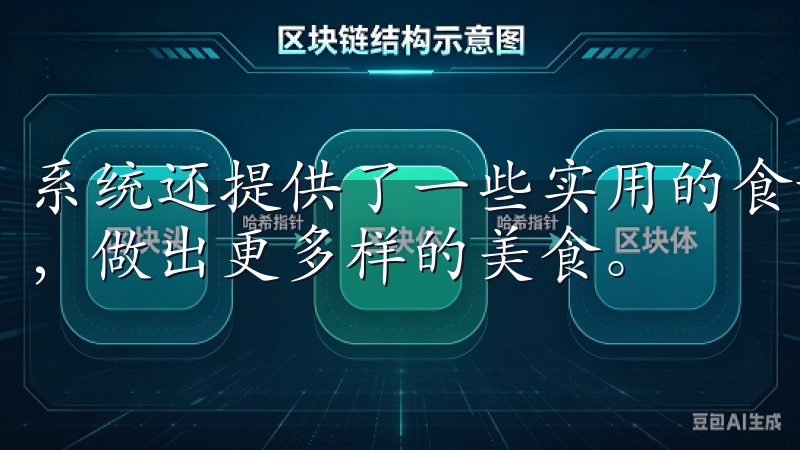 系统还提供了一些实用的食谱建议，帮助我充分利用手头的食材，做出更多样的美食。