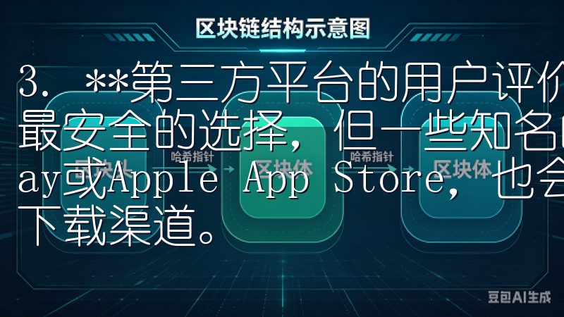 3. **第三方平台的用户评价**：虽然直接从官网下载是最安全的选择，但一些知名的应用商店，如Google Play或Apple App Store，也会提供相对安全的下载渠道。