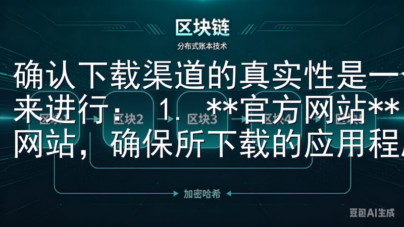 确认下载渠道的真实性是一个重要环节，可以通过以下几种方式来进行： 1. **官方网站**：始终优先访问欧易的官方网站，确保所下载的应用程序来源合法。