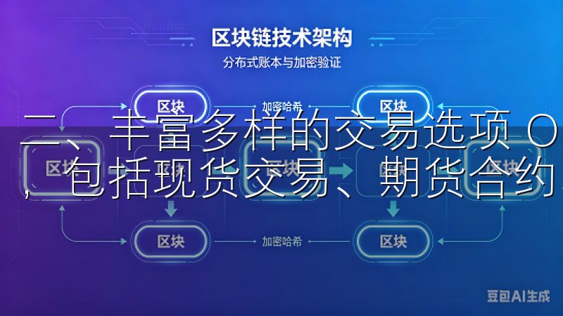 二、丰富多样的交易选项 OKEx提供了极为丰富的交易产品，包括现货交易、期货合约、永续合约等多种类型。