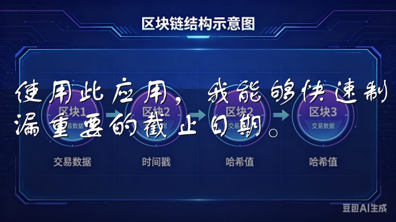 使用此应用，我能够快速制定日常计划和长期目标，确保不会遗漏重要的截止日期。