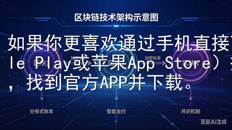 如果你更喜欢通过手机直接下载，可以在应用商店（如Google Play或苹果App Store）搜索交易所的名称，找到官方APP并下载。