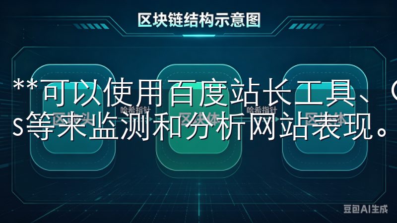 **可以使用百度站长工具、Google Analytics等来监测和分析网站表现。