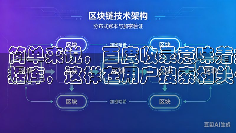 简单来说，百度收录意味着搜索引擎会把你的网站内容纳入其数据库，这样在用户搜索相关信息时，才会出现你的网页。