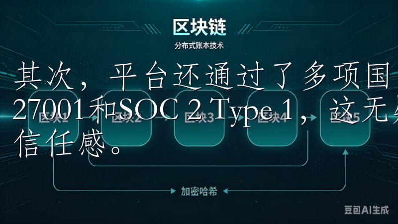 其次，平台还通过了多项国际安全认证，包括ISO/IEC 27001和SOC 2 Type 1，这无疑增强了用户的信任感。