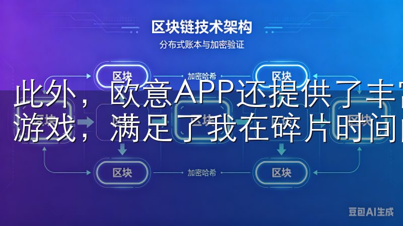 此外,欧意APP还提供了丰富的娱乐资源,包括视频、音乐和游戏,满足了我在碎片时间的娱乐需求。