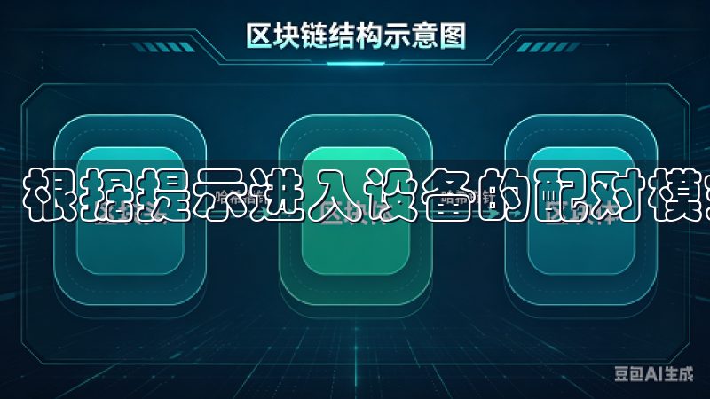 根据提示进入设备的配对模式，确保设备处于联网状态。