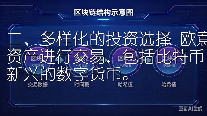 二、多样化的投资选择 欧意交易所，投资者可以选择多种数字资产进行交易，包括比特币、以太坊等热门币种，甚至还有一些新兴的数字货币。
