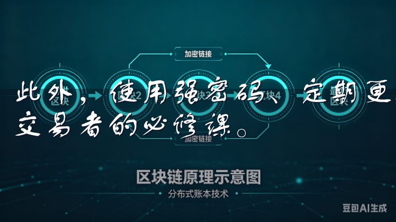 此外，使用强密码、定期更换密码和启用两步验证等方式是每位交易者的必修课。