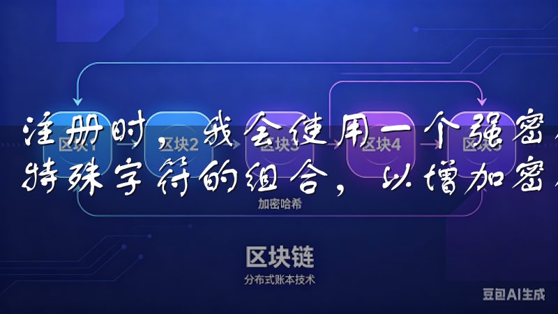 注册时，我会使用一个强密码，通常我会选择包含字母、数字和特殊字符的组合，以增加密码的复杂性。