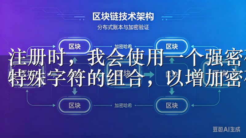 注册时，我会使用一个强密码，通常我会选择包含字母、数字和特殊字符的组合，以增加密码的复杂性。