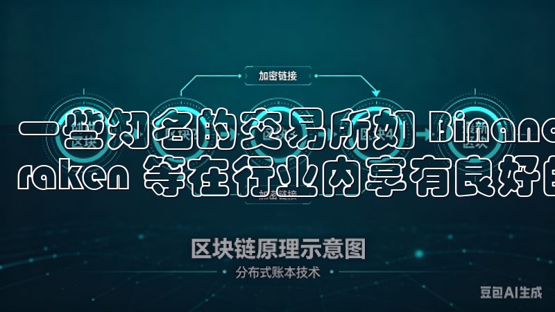 一些知名的交易所如 Binance、Coinbase、Kraken 等在行业内享有良好的口碑。