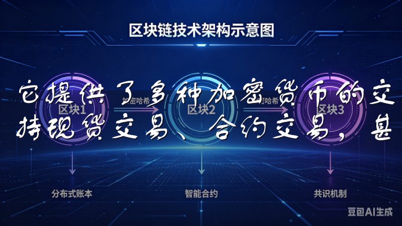 它提供了多种加密货币的交易服务，包括比特币、以太坊等，支持现货交易、合约交易，甚至是杠杆交易。