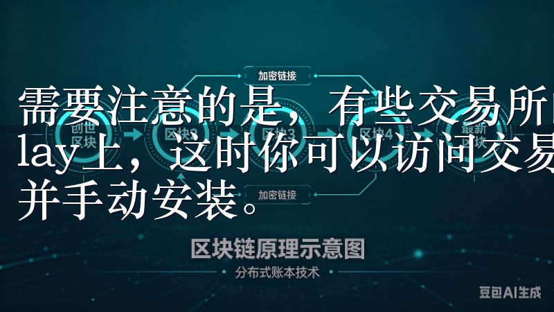 需要注意的是，有些交易所的APP可能不在Google Play上，这时你可以访问交易所的官方网站，下载APK文件并手动安装。