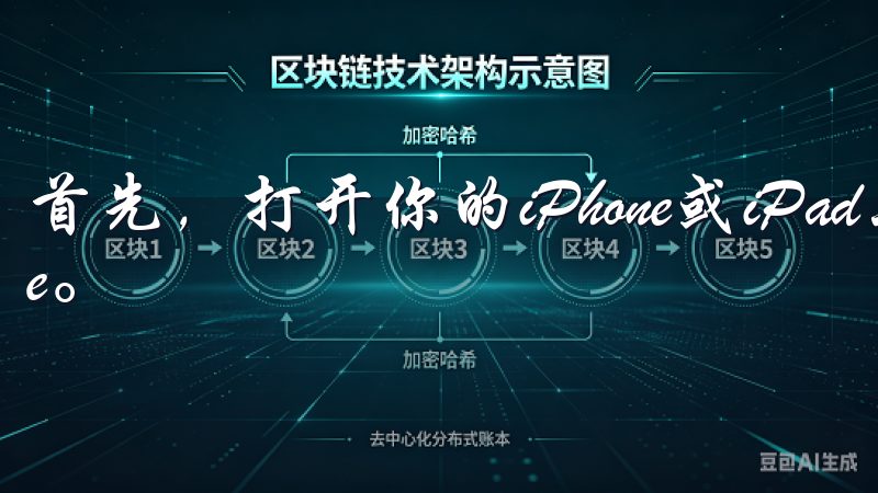 首先，打开你的iPhone或iPad上的App Store。