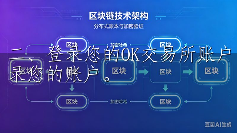 二、登录您的OK交易所账户 打开OK交易所的官方网站并登录您的账户。