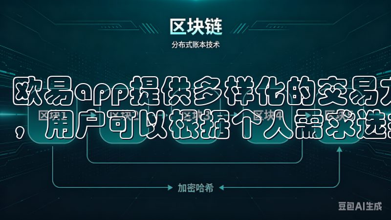 欧易app提供多样化的交易方式，包括现货交易、期货交易等，用户可以根据个人需求选择合适的交易类型。