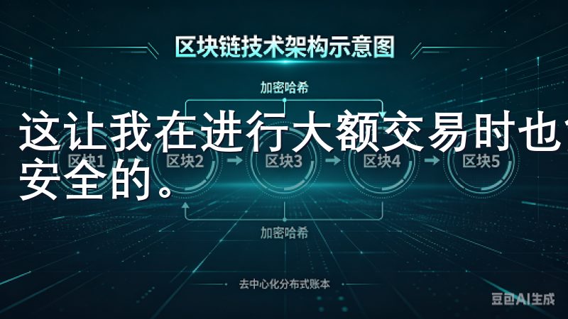 这让我在进行大额交易时也能保持冷静，因为我知道我的信息是安全的。