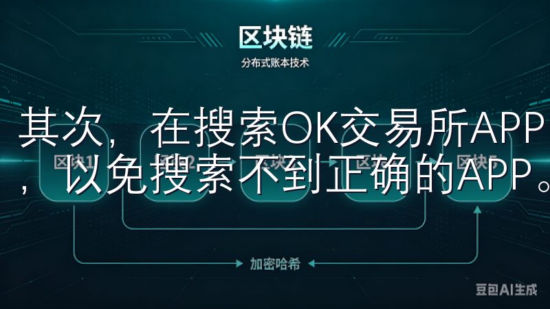 其次，在搜索OK交易所APP时，注意不要输入错误的关键词，以免搜索不到正确的APP。