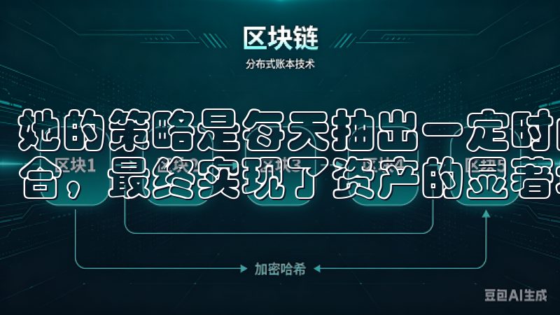 她的策略是每天抽出一定时间关注市场走势，并灵活调整投资组合，最终实现了资产的显著增长。