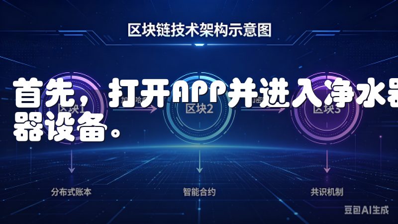 首先，打开APP并进入净水器控制界面，选择你要连接的净水器设备。