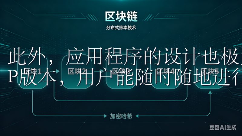此外，应用程序的设计也极为重要，许多交易所提供了手机APP版本，用户能随时随地进行交易与查看市场行情。