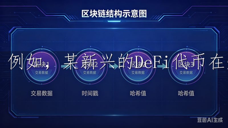 例如，某新兴的DeFi代币在短短一个月内上涨了300%。