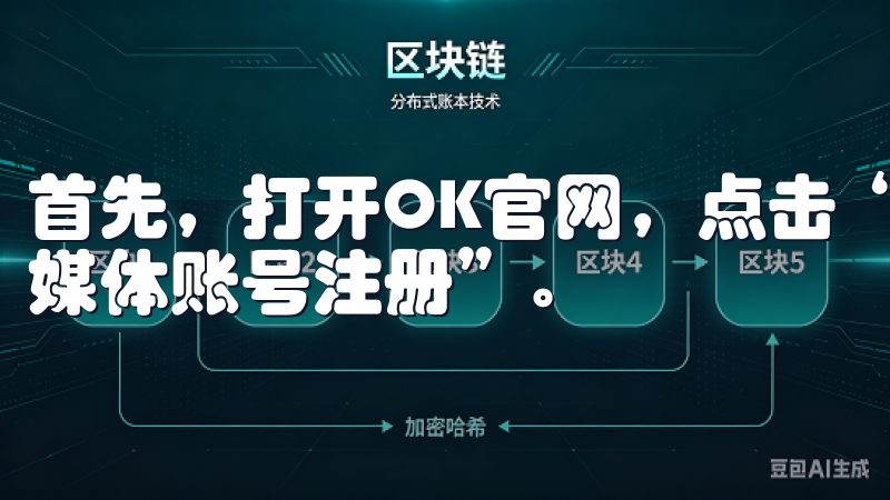 首先，打开OK官网，点击“注册”按钮，然后选择“使用社交媒体账号注册”。