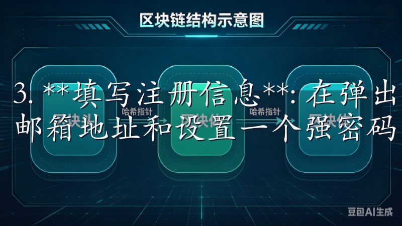 3. **填写注册信息**: 在弹出窗口中，输入你的电子邮箱地址和设置一个强密码。
